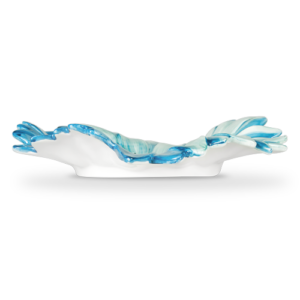 Centrotavola grande in ceramica decorata margherita tiffany