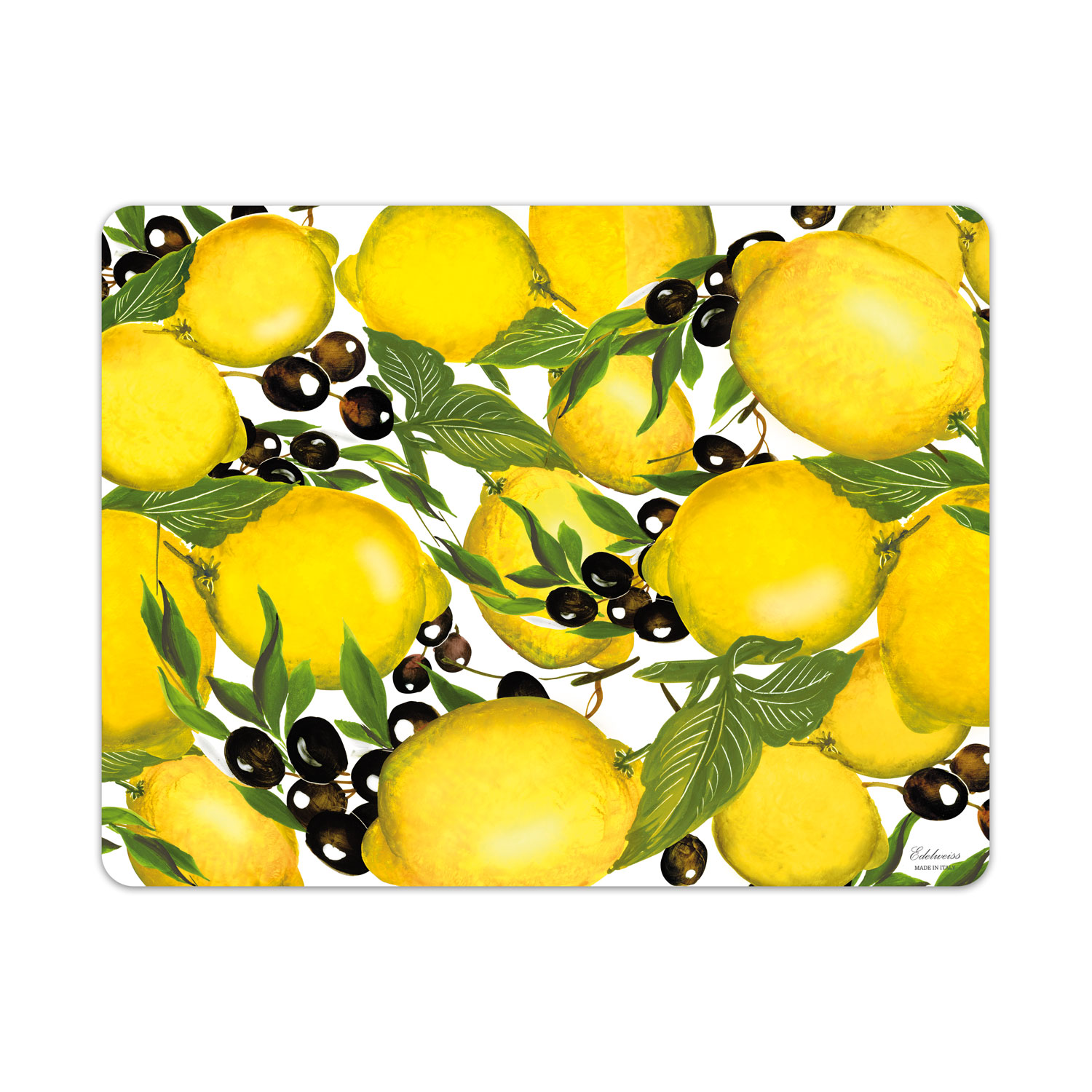 Tovaglietta americana decorata limoni e olive