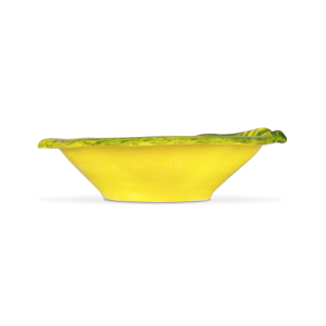 Ciotola in ceramica decorata a forma di limone