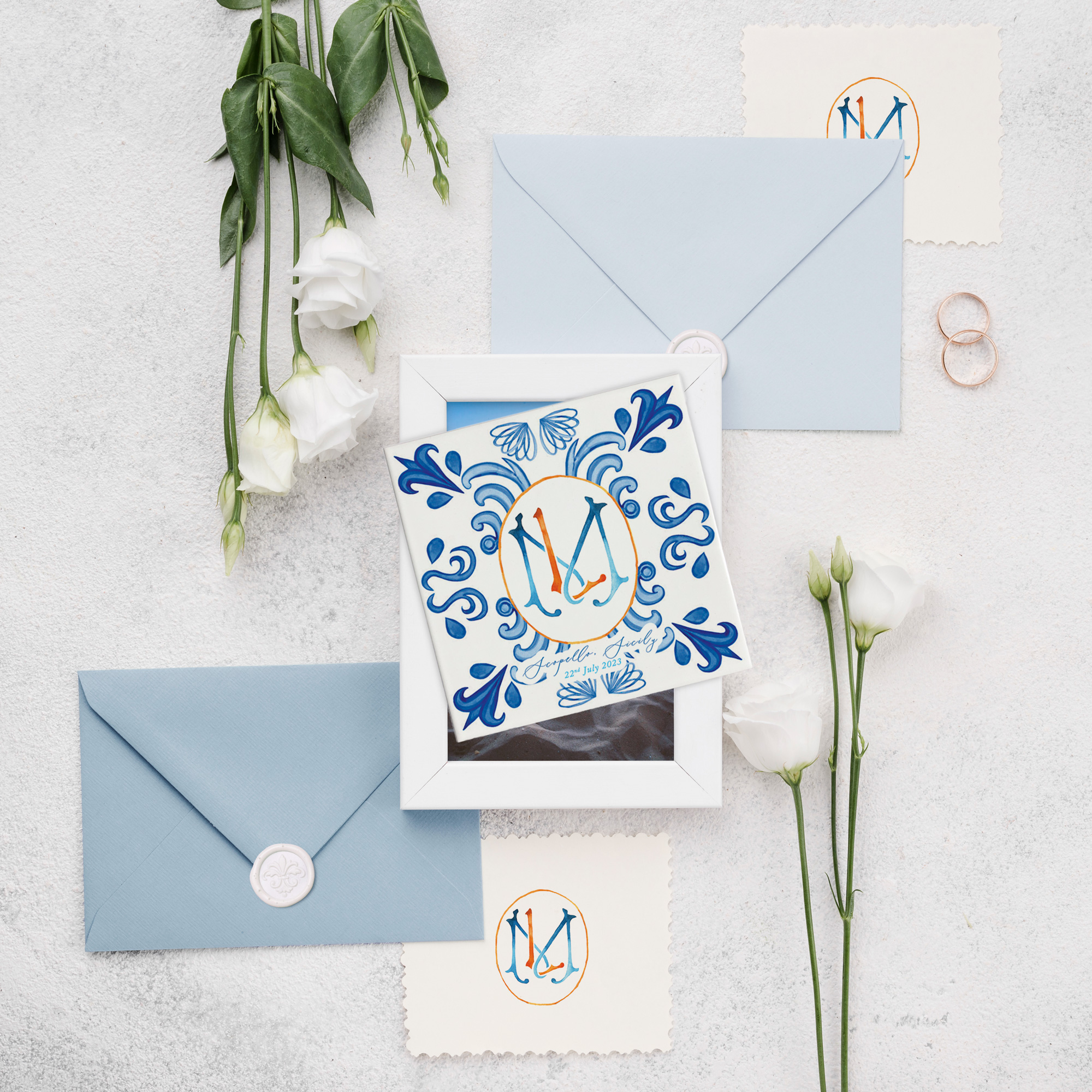 mattonella in ceramica, bomboniera ceramic tile, wedding favour Keramikfliese, Bonbonniere