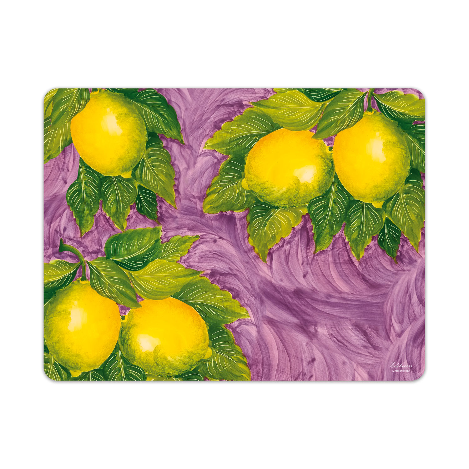Tovaglietta americana decorata limoni fondo viola