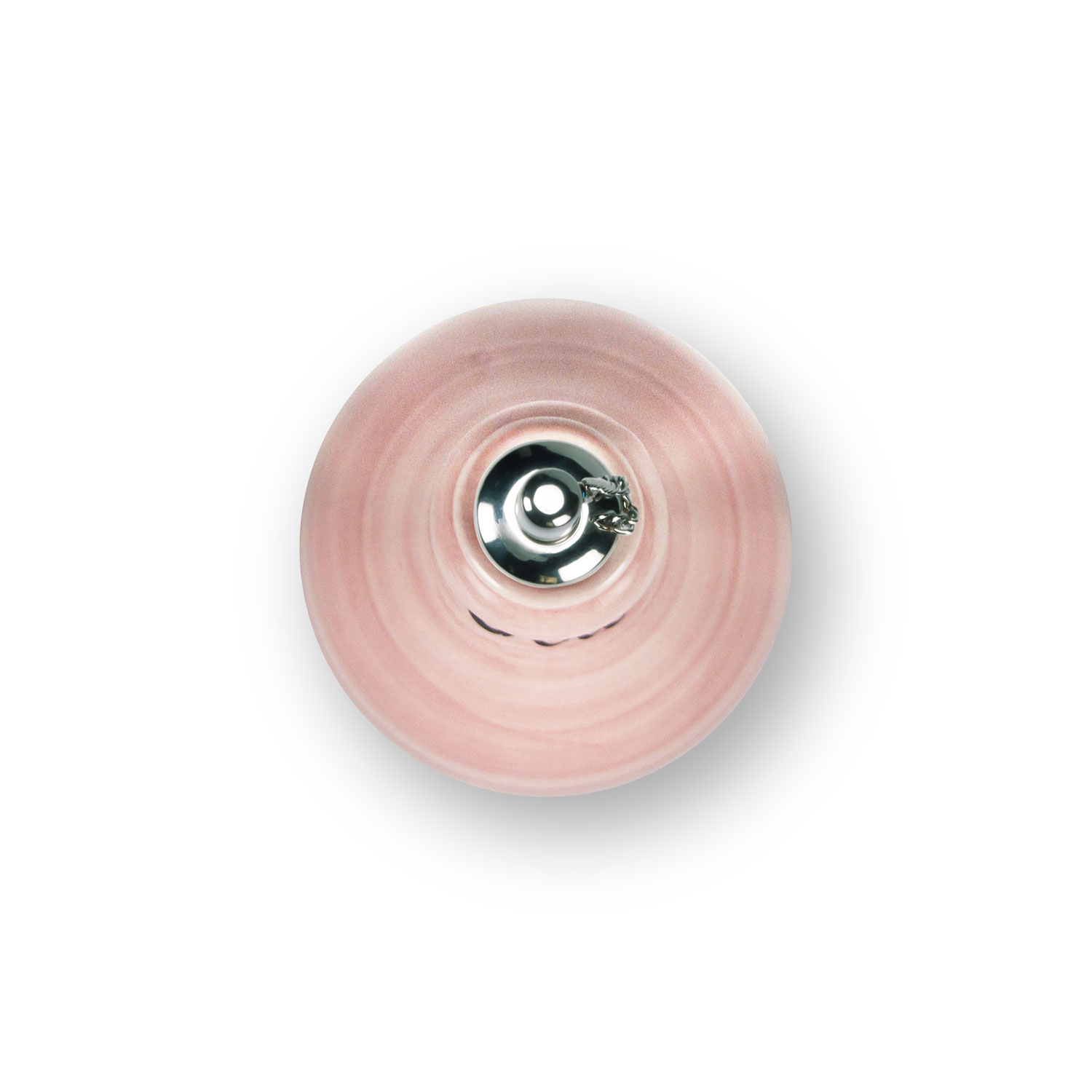 Bottiglia olio in ceramica decorata rosa 750 ml