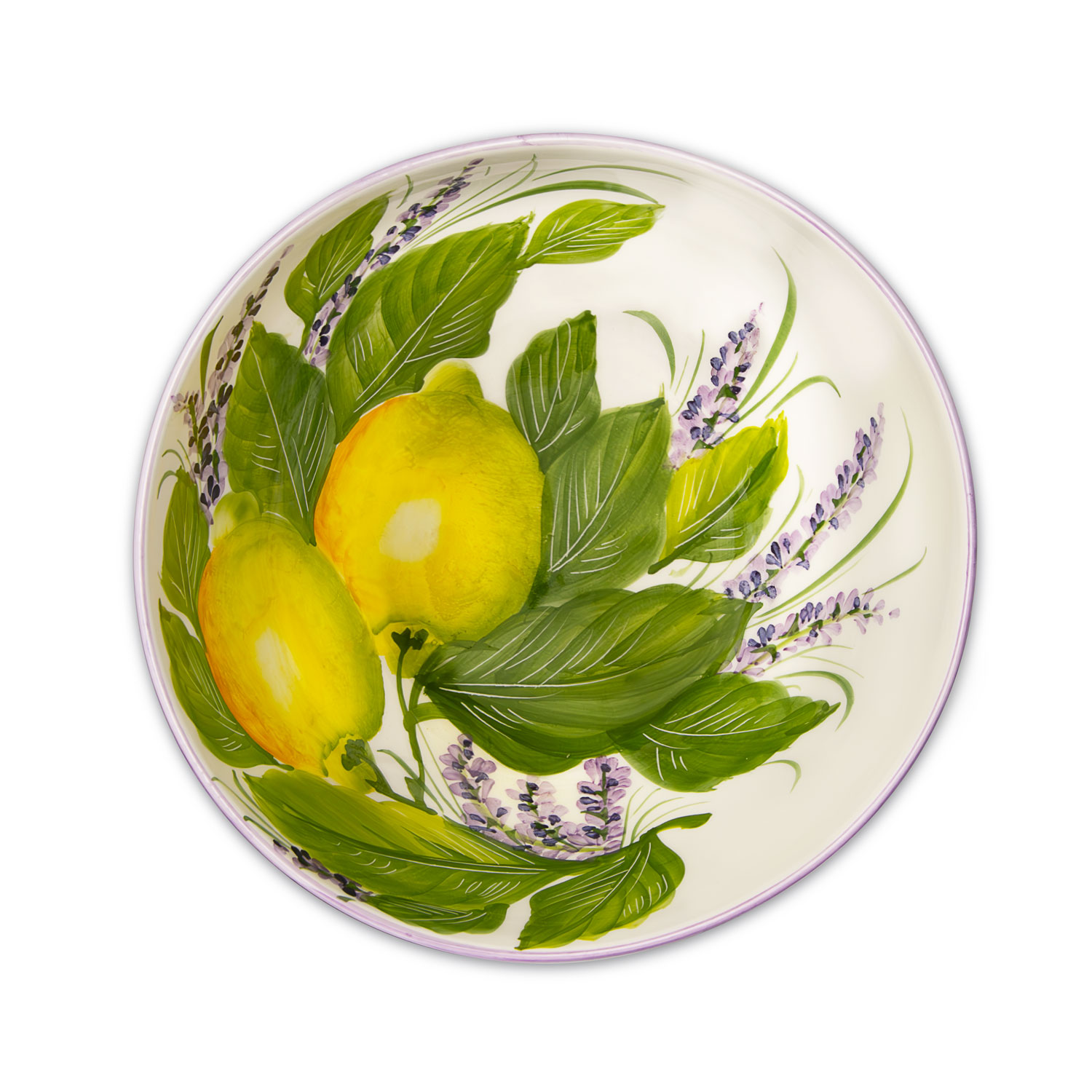 Schüssel Ø23 mit Zitronen und lavendel