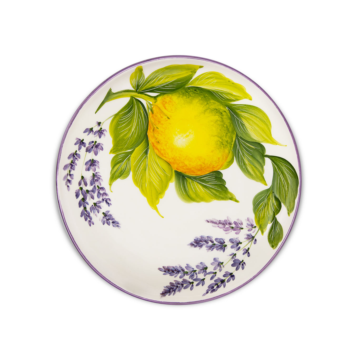 Dessert platte mit Zitronen und lavendel