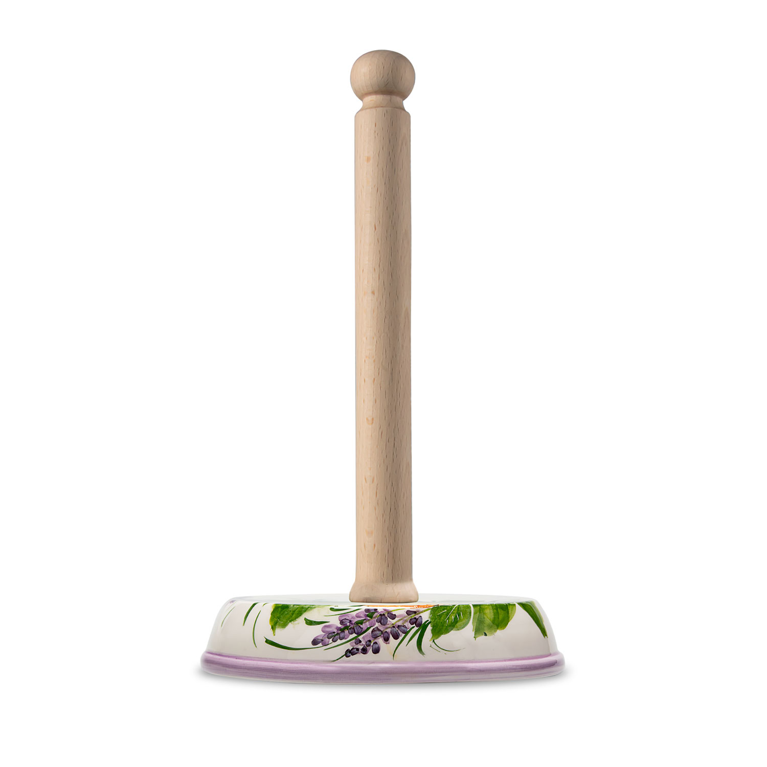 Küchenrollenhalter mit zitronen und lavendel