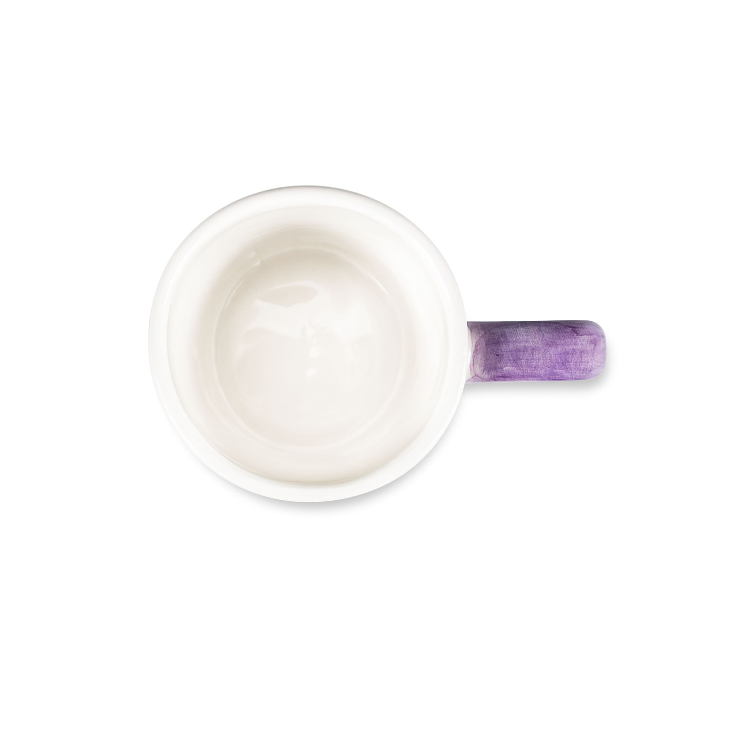 Tazza in ceramica decorata limoni e lavanda