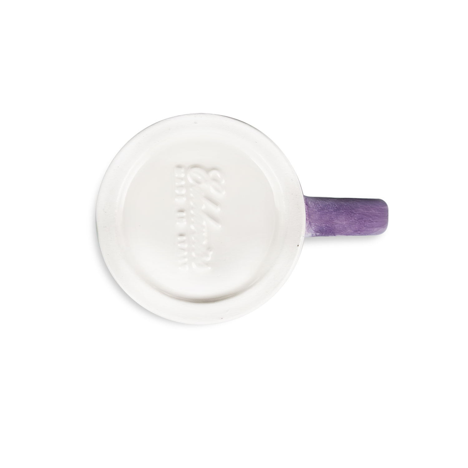Tazza in ceramica decorata limoni e lavanda