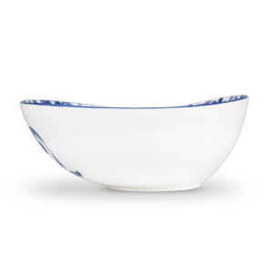 Ciotola da 28 decorata con Limoni damascato blu
