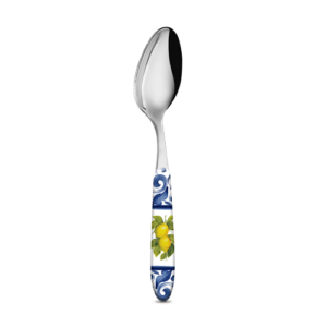 Cucchiaio da tavola Limoni damascato blu