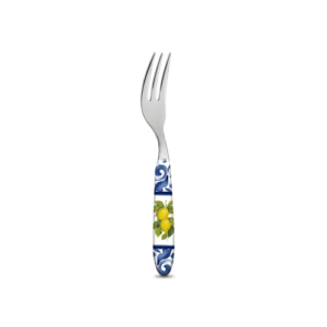 Forchetta dolce Limoni damascato blu