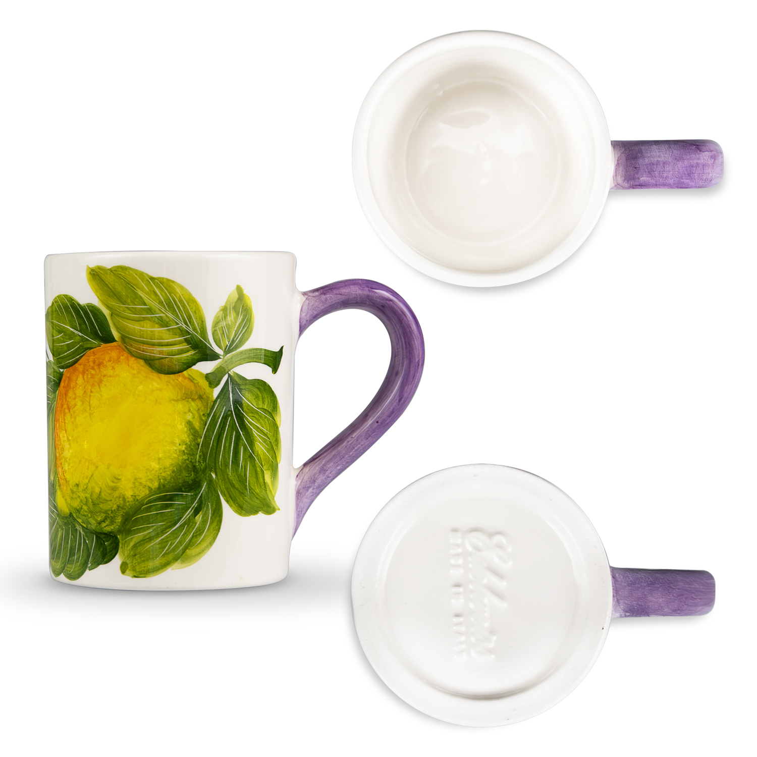 Tazza e cucchiaino Limoni lavanda