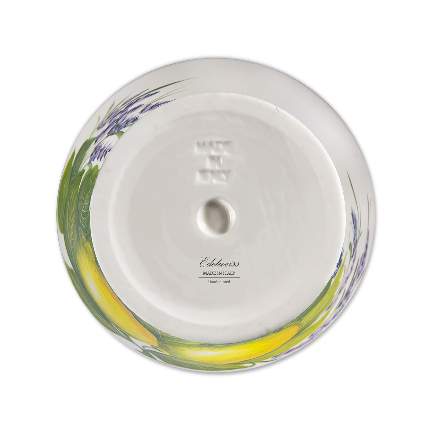Vaso decorato Limoni lavanda