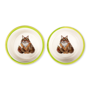 Set ciotoline Maine Coon