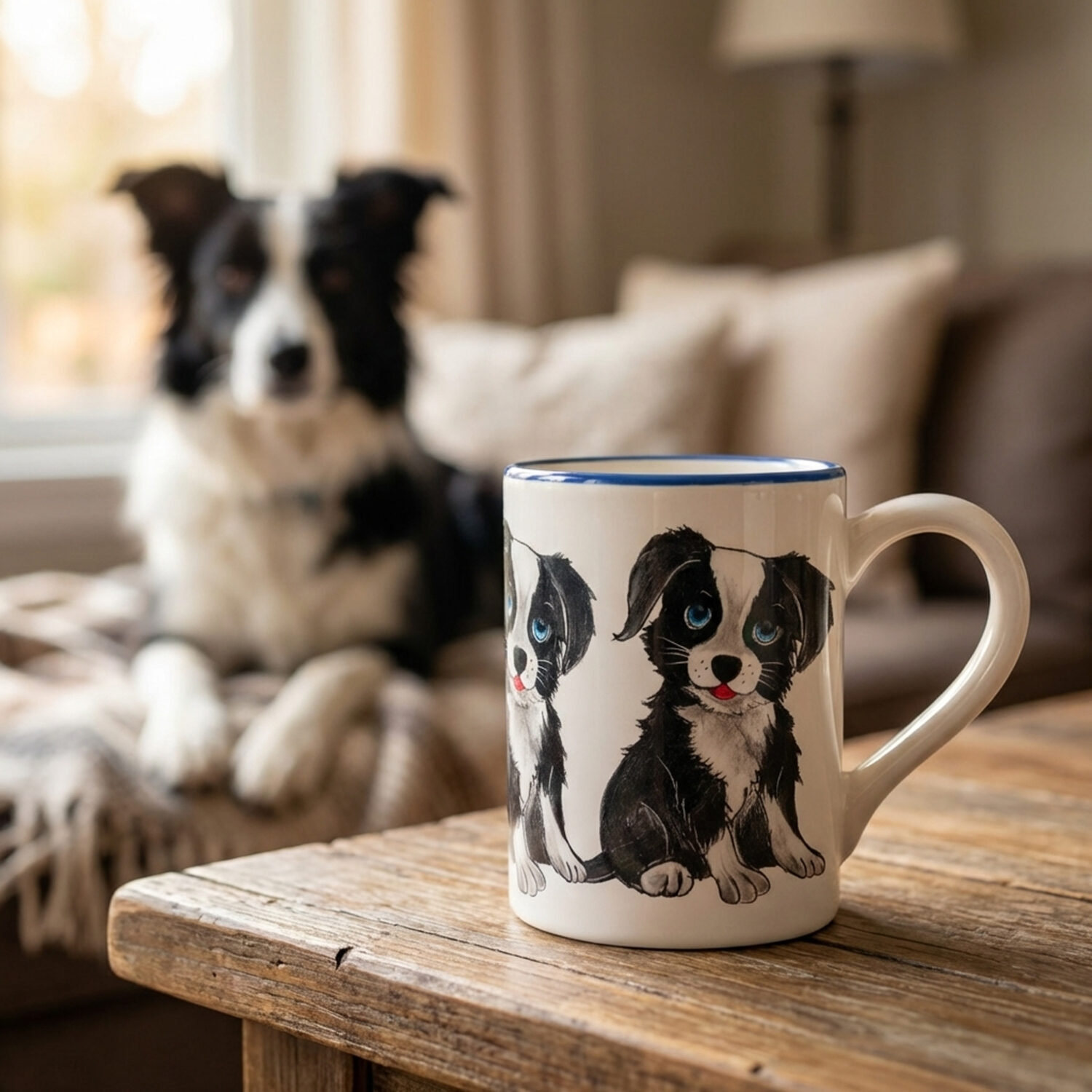 Tasse mit Border Collie