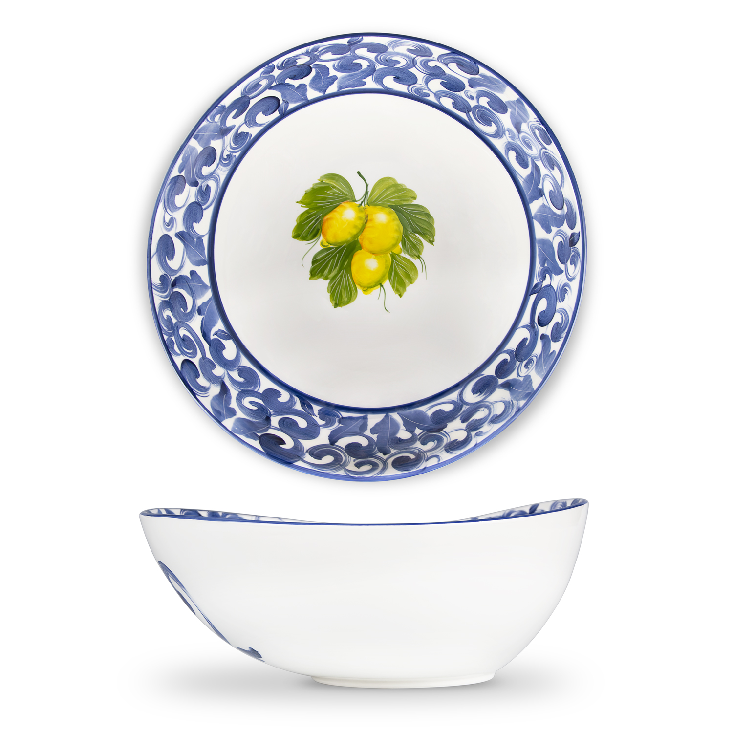 Set macedonia Damascato blu