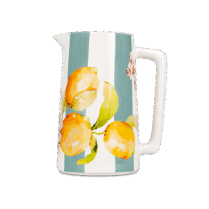 Brocca Citrus righe azzurre