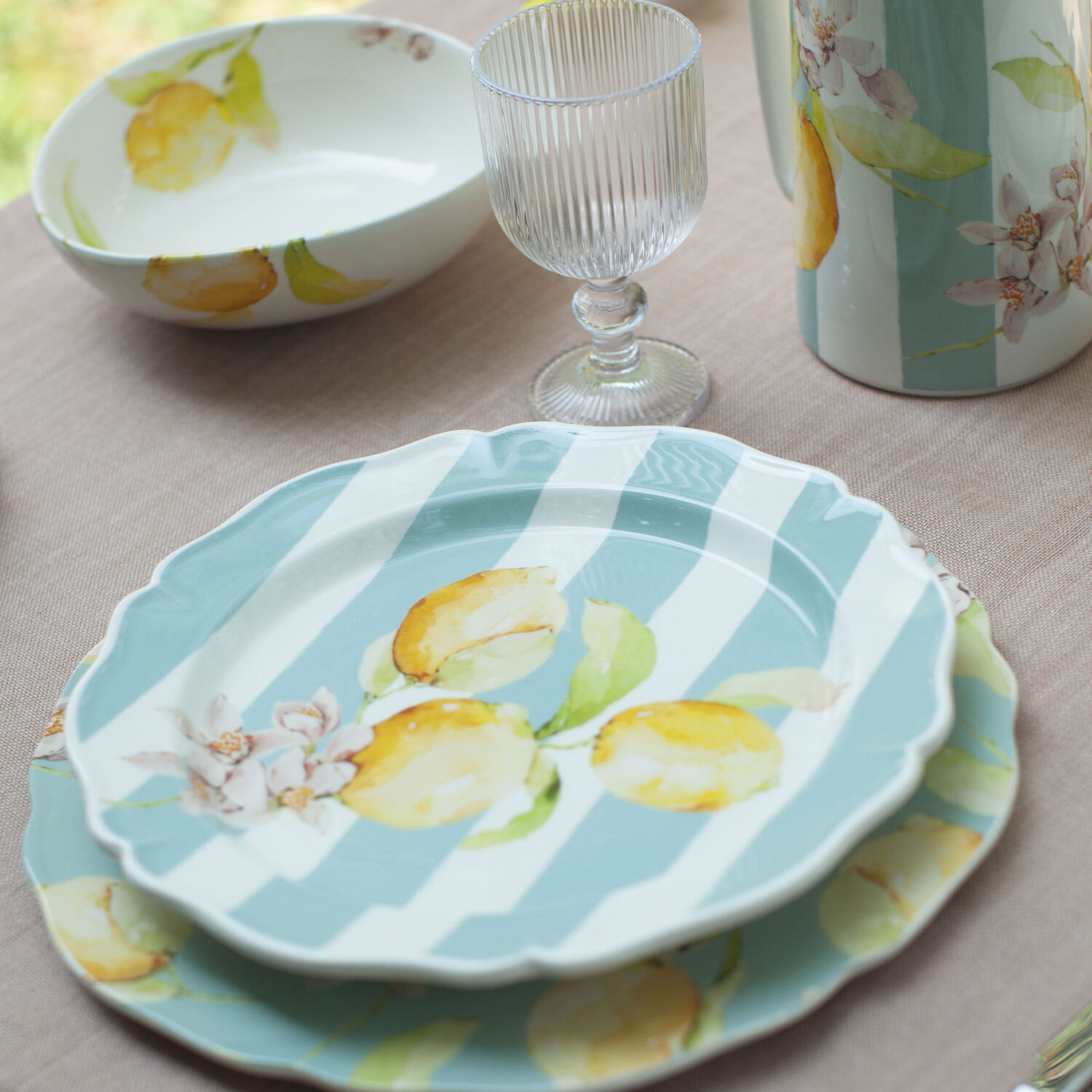 Light blue Citrus plate