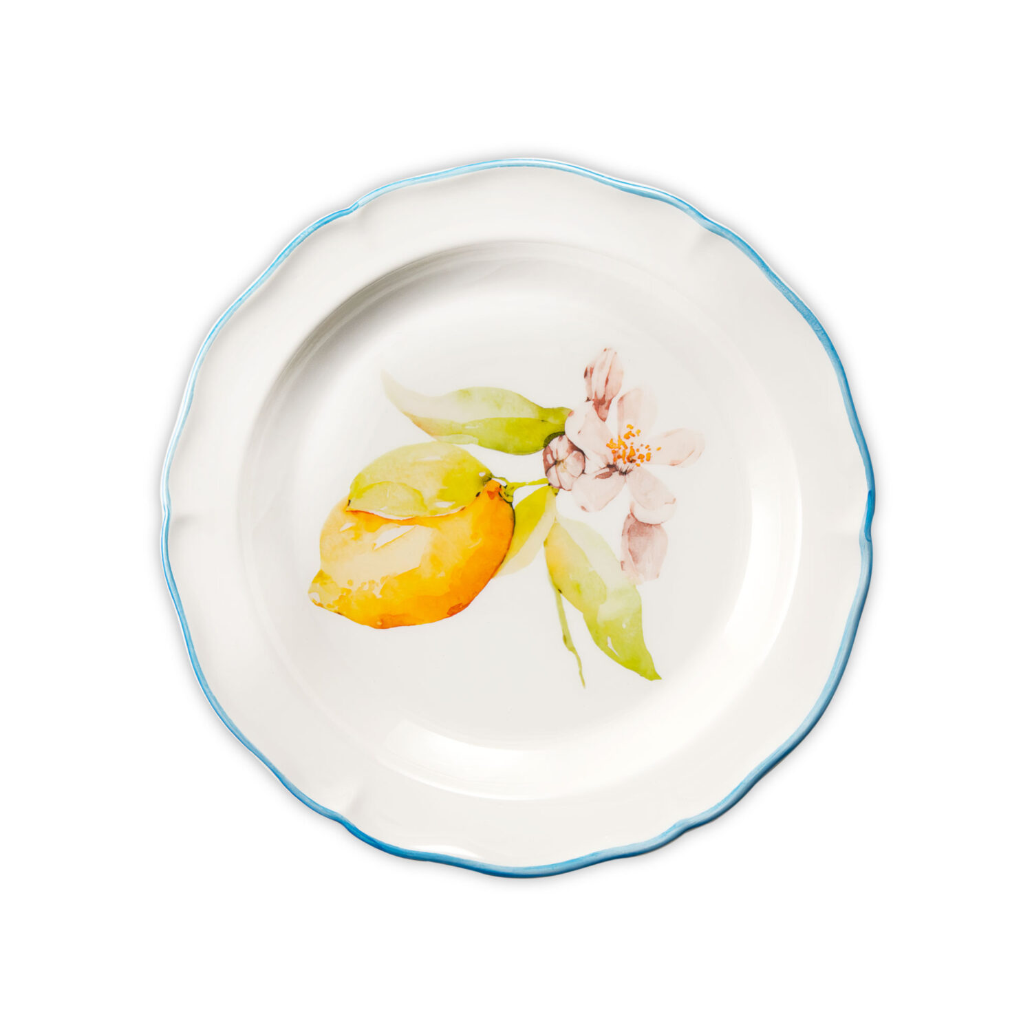 Dessertteller Citrus hellblau