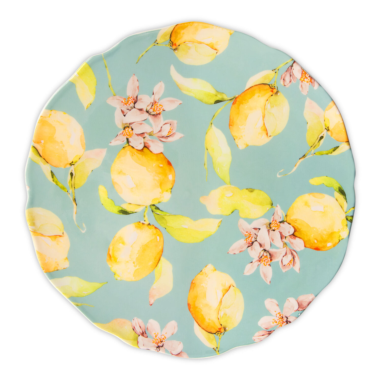 Platzteller Citrus hellblau