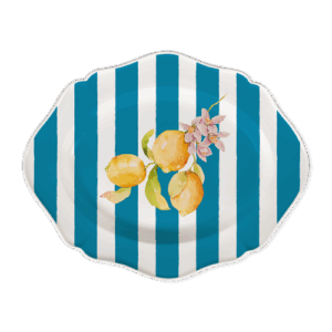 Vassoio da portata Citrus righe blu