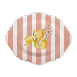 Vassoio da portata Citrus righe rosa