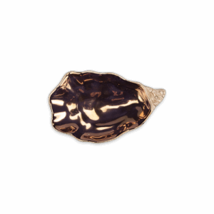 Vassoio ostrica piccola rame
