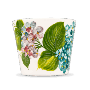 Vaso decorato Ortensie