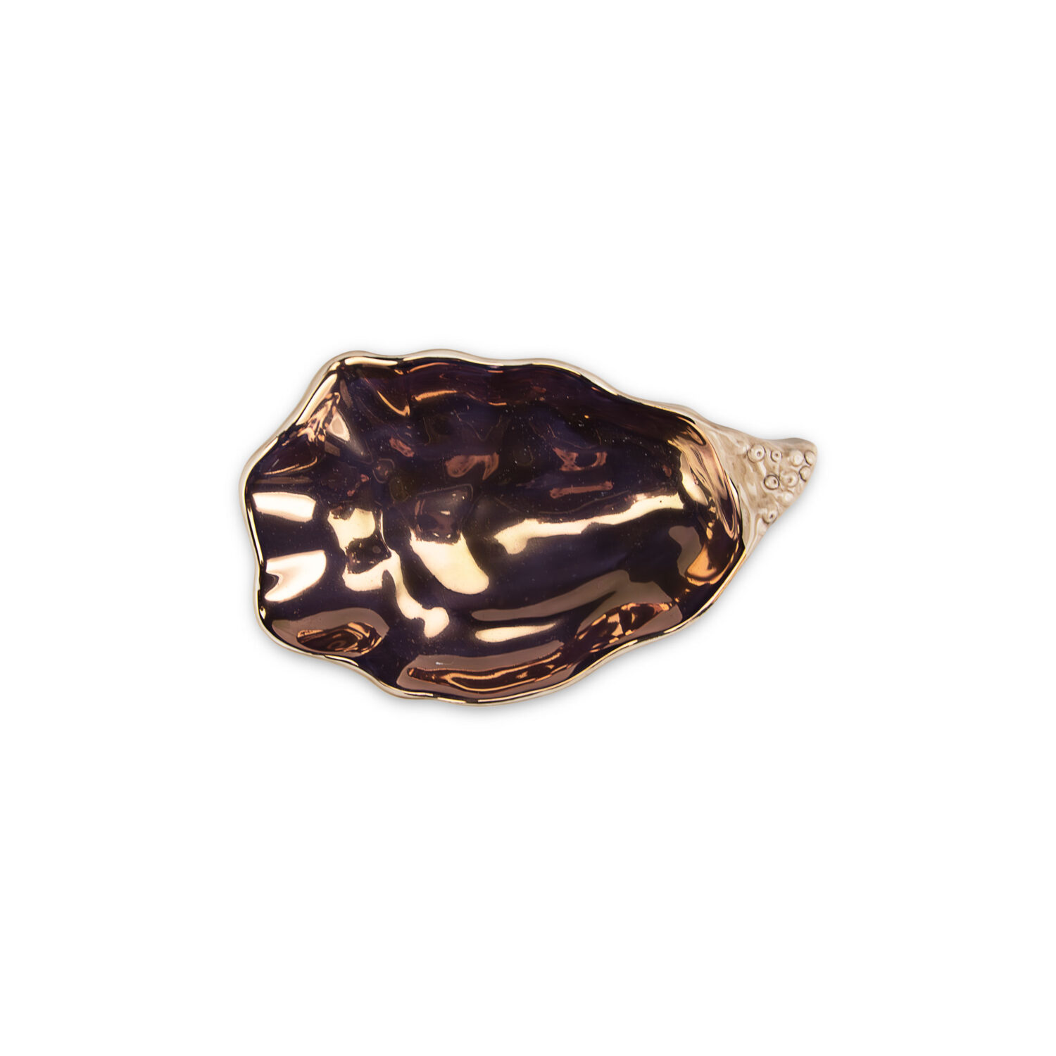 Vassoio ostrica piccola rame