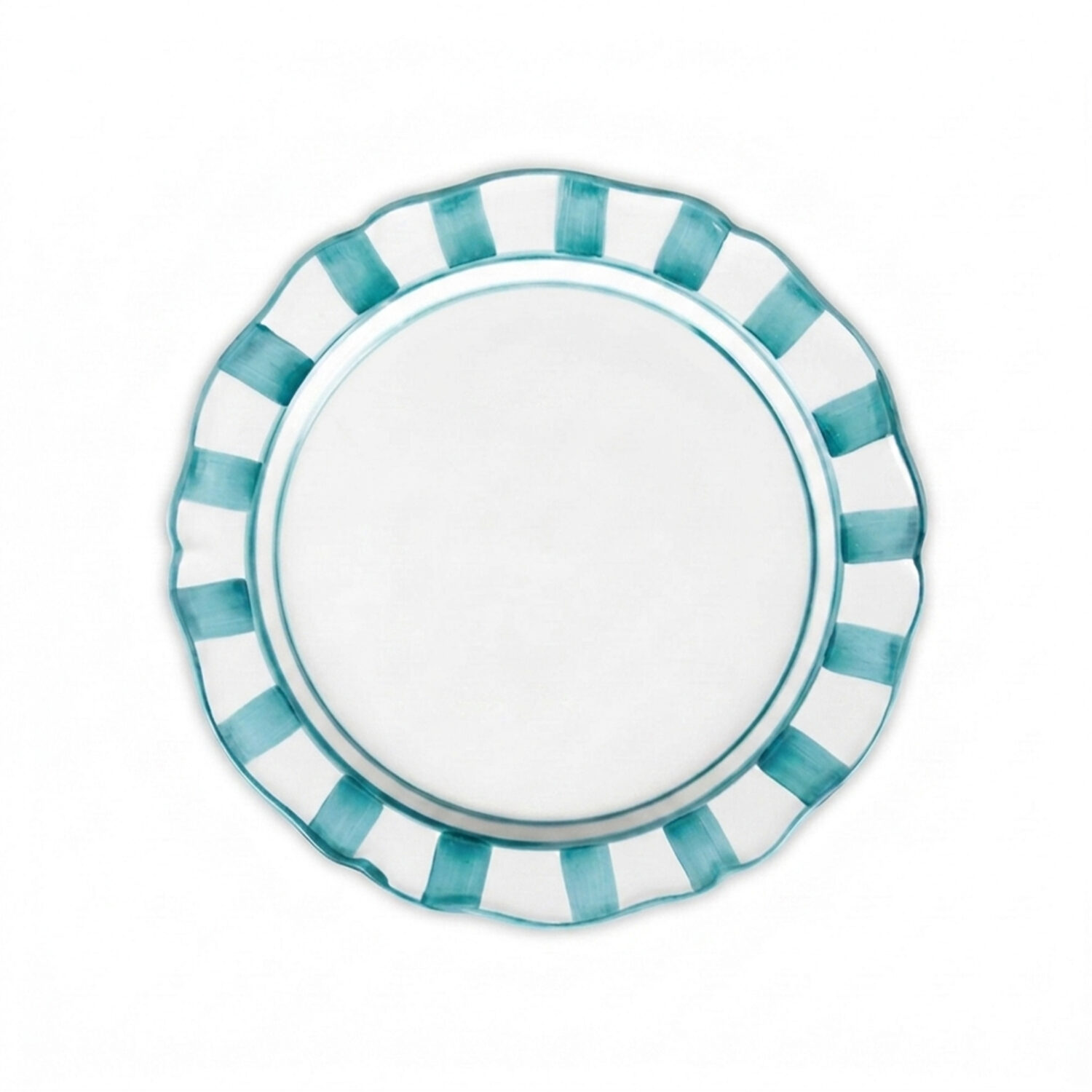 Riviera light blue dessert plate