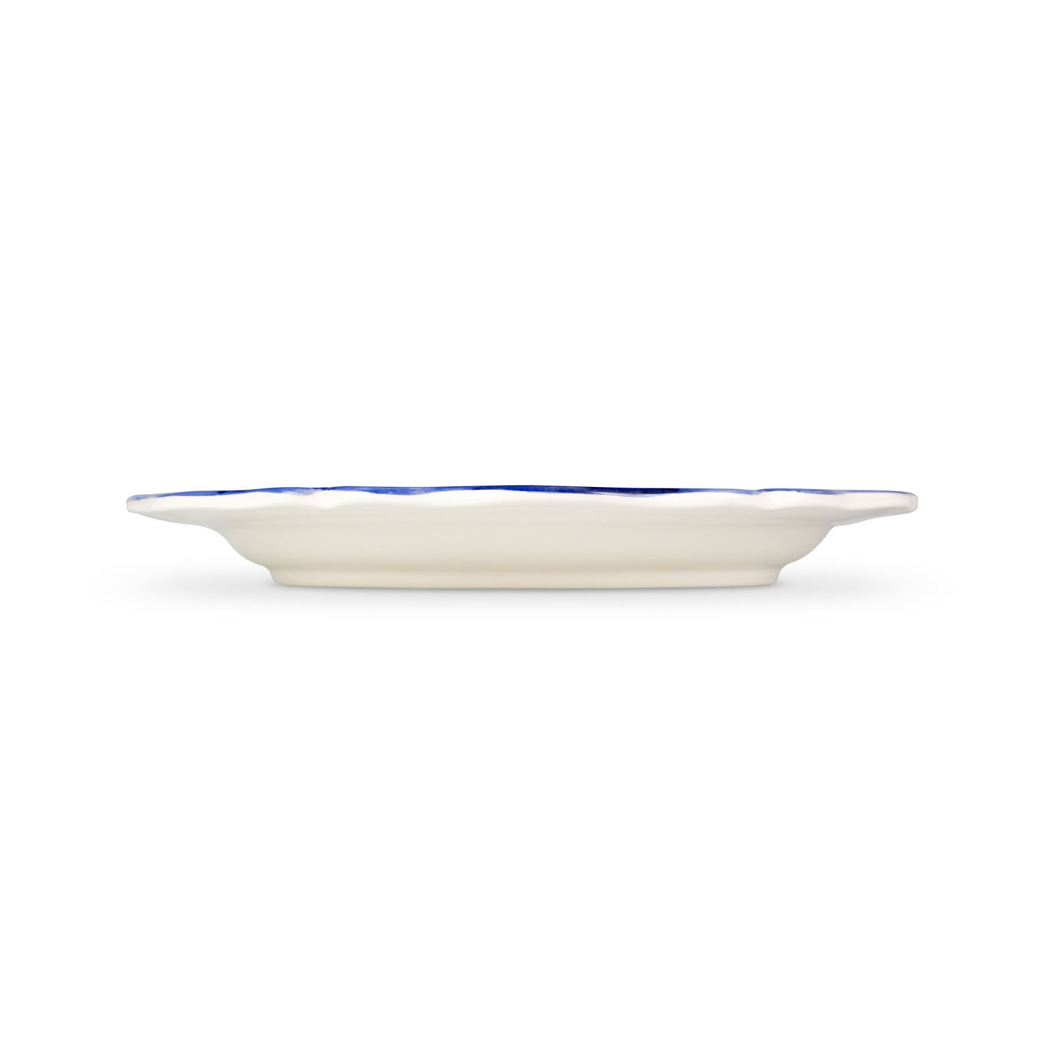 Riviera blue dinner plate