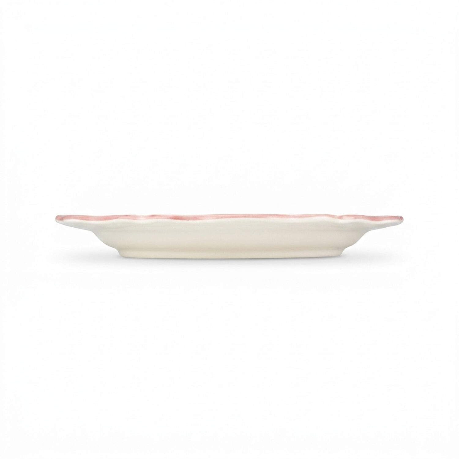 Riviera pink dinner plate