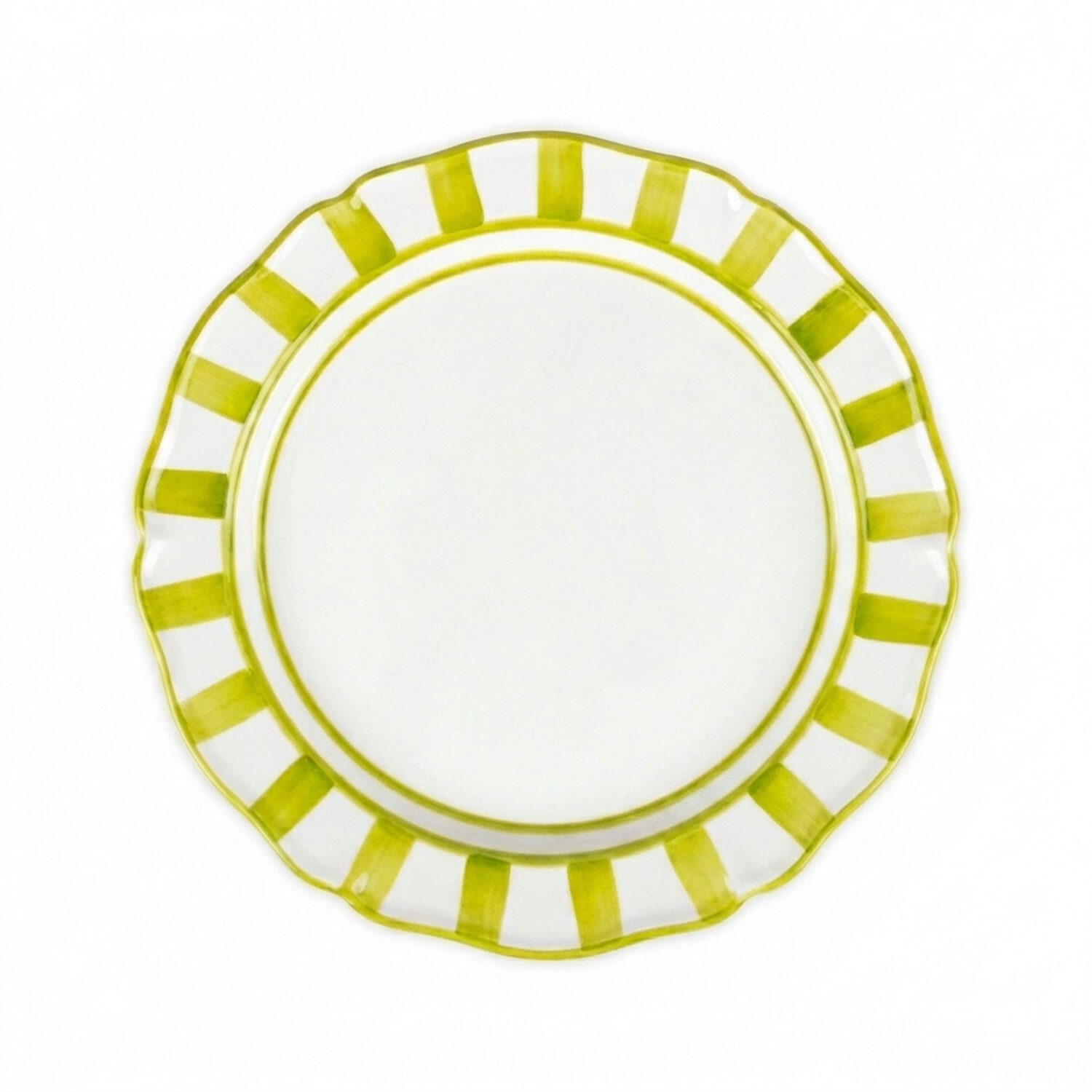 Riviera green dinner plate