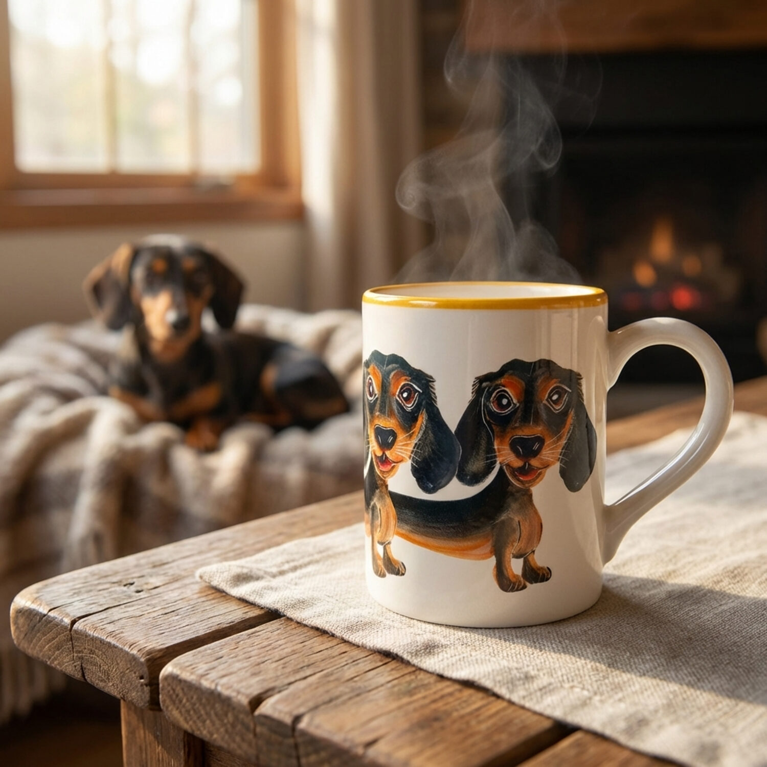 Tasse mit Dackel