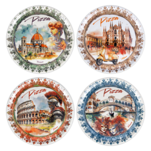 Set piatti pizza Città