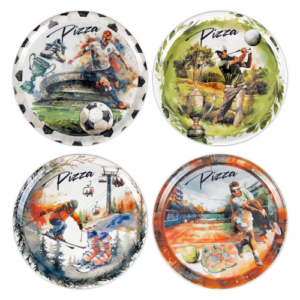 Set piatti pizza Sport