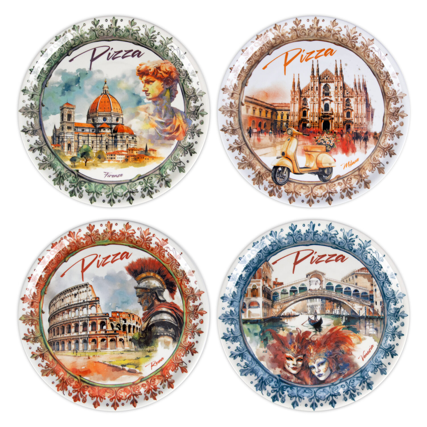 Set piatti pizza Città