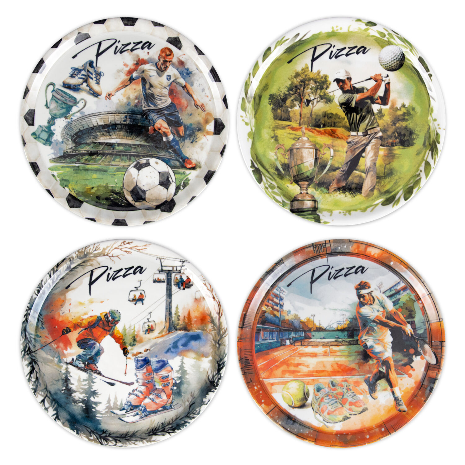 Set piatti pizza Sport