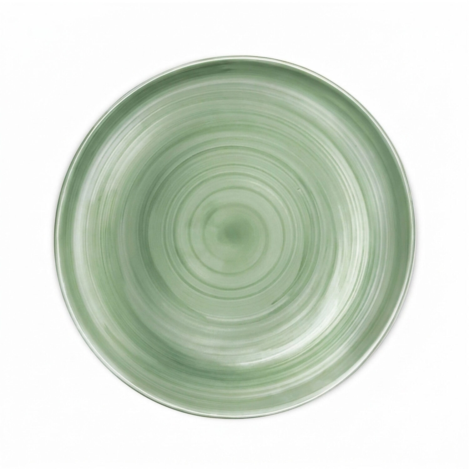 Olyvia green soup plate